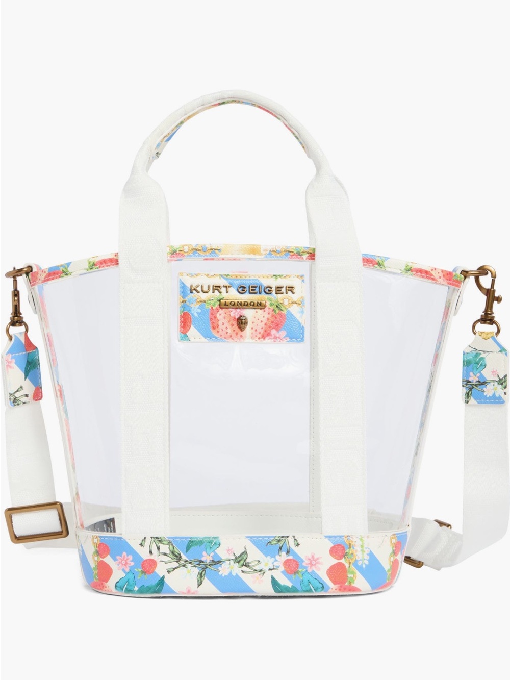 Kurt Geiger Small Hampstead Vinyl Tote w FREE MINI BAG(SOLD OUT ONLINE)(2FER)